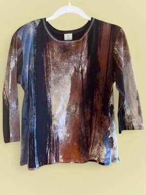 Jess & Jane multicoloured 3/4 sleeve top